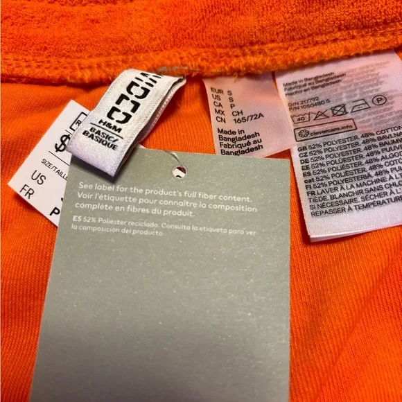 🥰H&M Neon Terry cloth short size S - Picture 4 of 8